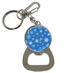 Winter Time And Snow Chaos Bottle Opener Key Chain by DinzDas