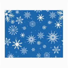 Winter Time And Snow Chaos Small Glasses Cloth (2 Sides) by DinzDas