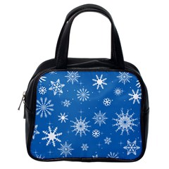 Winter Time And Snow Chaos Classic Handbag (one Side) by DinzDas