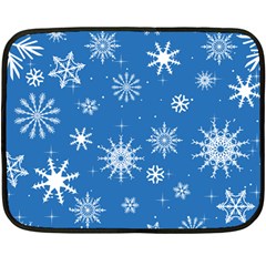 Winter Time And Snow Chaos Fleece Blanket (mini) by DinzDas