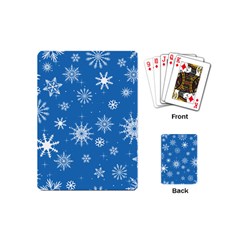 Winter Time And Snow Chaos Playing Cards Single Design (mini) by DinzDas