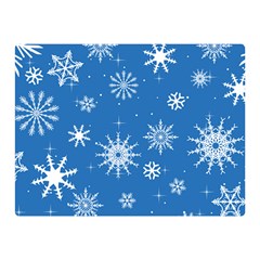 Winter Time And Snow Chaos Double Sided Flano Blanket (mini)  by DinzDas