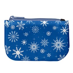 Winter Time And Snow Chaos Large Coin Purse by DinzDas