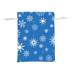 Winter Time And Snow Chaos Lightweight Drawstring Pouch (m) by DinzDas