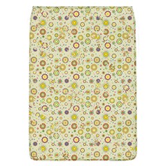 Abstract Flowers And Circle Removable Flap Cover (l) by DinzDas