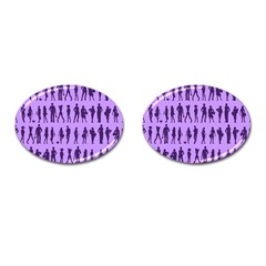 Normal People And Business People - Citizens Cufflinks (oval) by DinzDas