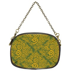 Abstract Flowers And Circle Chain Purse (one Side) by DinzDas