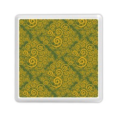 Abstract Flowers And Circle Memory Card Reader (square) by DinzDas