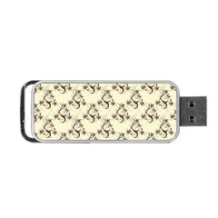 Abstract Flowers And Circle Portable Usb Flash (two Sides) by DinzDas