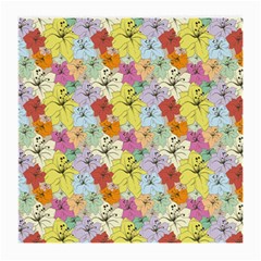 Abstract Flowers And Circle Medium Glasses Cloth (2 Sides) by DinzDas