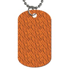 Animal Skin - Lion And Orange Skinnes Animals - Savannah And Africa Dog Tag (two Sides) by DinzDas