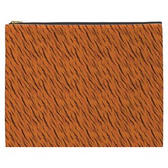 Animal Skin - Lion And Orange Skinnes Animals - Savannah And Africa Cosmetic Bag (xxxl) by DinzDas