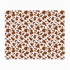 Animal Skin - Brown Cows Are Funny And Brown And White Small Glasses Cloth by DinzDas