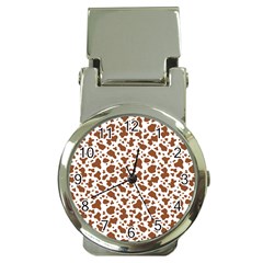 Animal Skin - Brown Cows Are Funny And Brown And White Money Clip Watches by DinzDas