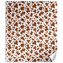 Animal Skin - Brown Cows Are Funny And Brown And White Canvas 20  X 24  by DinzDas