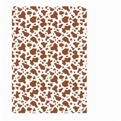Animal Skin - Brown Cows Are Funny And Brown And White Large Garden Flag (two Sides) by DinzDas
