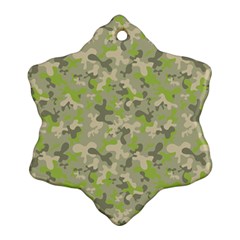 Camouflage Urban Style And Jungle Elite Fashion Snowflake Ornament (two Sides) by DinzDas