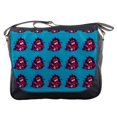 Little Devil Baby - Cute And Evil Baby Demon Messenger Bag by DinzDas