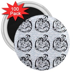 Monster Party - Hot Sexy Monster Demon With Ugly Little Monsters 3  Magnets (100 Pack) by DinzDas