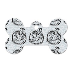 Monster Party - Hot Sexy Monster Demon With Ugly Little Monsters Dog Tag Bone (one Side) by DinzDas