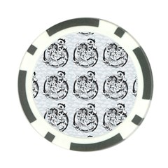 Monster Party - Hot Sexy Monster Demon With Ugly Little Monsters Poker Chip Card Guard (10 Pack) by DinzDas