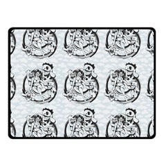 Monster Party - Hot Sexy Monster Demon With Ugly Little Monsters Double Sided Fleece Blanket (small)  by DinzDas