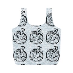 Monster Party - Hot Sexy Monster Demon With Ugly Little Monsters Full Print Recycle Bag (m) by DinzDas