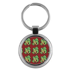 Monster Party - Hot Sexy Monster Demon With Ugly Little Monsters Key Chain (round) by DinzDas