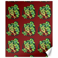 Monster Party - Hot Sexy Monster Demon With Ugly Little Monsters Canvas 8  X 10  by DinzDas