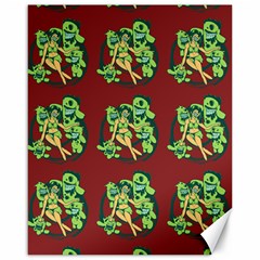Monster Party - Hot Sexy Monster Demon With Ugly Little Monsters Canvas 16  X 20  by DinzDas