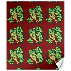 Monster Party - Hot Sexy Monster Demon With Ugly Little Monsters Canvas 20  X 24  by DinzDas