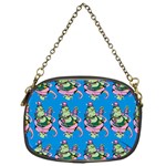 Monster And Cute Monsters Fight With Snake And Cyclops Chain Purse (One Side) Front