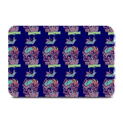 Jaw Dropping Horror Hippie Skull Plate Mats by DinzDas