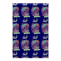 Jaw Dropping Horror Hippie Skull Shower Curtain 48  X 72  (small)  by DinzDas