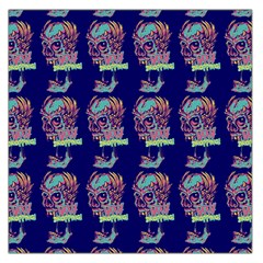 Jaw Dropping Horror Hippie Skull Large Satin Scarf (square) by DinzDas