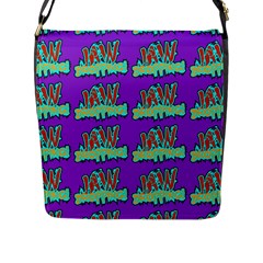 Jaw Dropping Comic Big Bang Poof Flap Closure Messenger Bag (l) by DinzDas