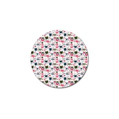 Adorable Seamless Cat Head Pattern01 Golf Ball Marker (4 Pack) by TastefulDesigns