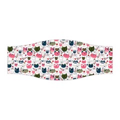 Adorable Seamless Cat Head Pattern01 Stretchable Headband by TastefulDesigns