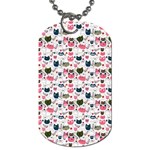 Adorable seamless cat head pattern01 Dog Tag (Two Sides) Front