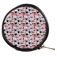 Adorable Seamless Cat Head Pattern01 Mini Makeup Bag