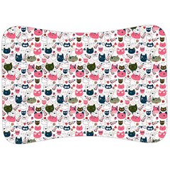 Adorable Seamless Cat Head Pattern01 Velour Seat Head Rest Cushion