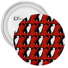  Bull In Comic Style Pattern - Mad Farming Animals 3  Buttons by DinzDas