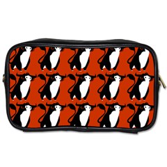  Bull In Comic Style Pattern - Mad Farming Animals Toiletries Bag (two Sides) by DinzDas