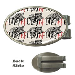 Lazy Af Panther - Lazy Fool Leopard Money Clips (oval)  by DinzDas