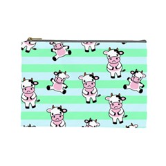 Cow Pattern Cosmetic Bag (large) by designsbymallika