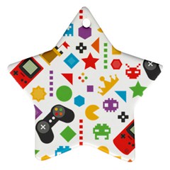 Gamer Star Ornament (two Sides) by designsbymallika
