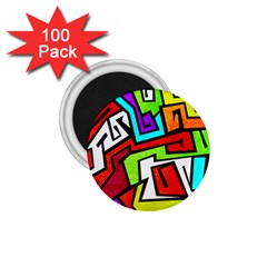 Graffitti Pattern 1 75  Magnets (100 Pack)  by designsbymallika