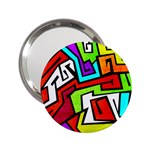 Graffitti Pattern 2.25  Handbag Mirrors Front