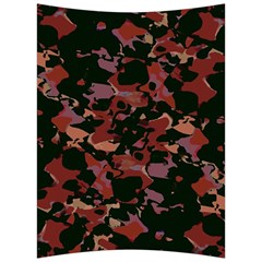 Red Dark Camo Abstract Print Back Support Cushion by dflcprintsclothing