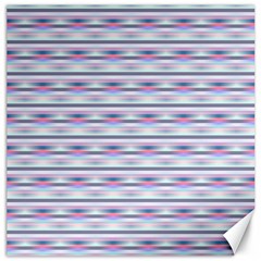 Pastel Lines, Bars Pattern, Pink, Light Blue, Purple Colors Canvas 20  X 20  by Casemiro